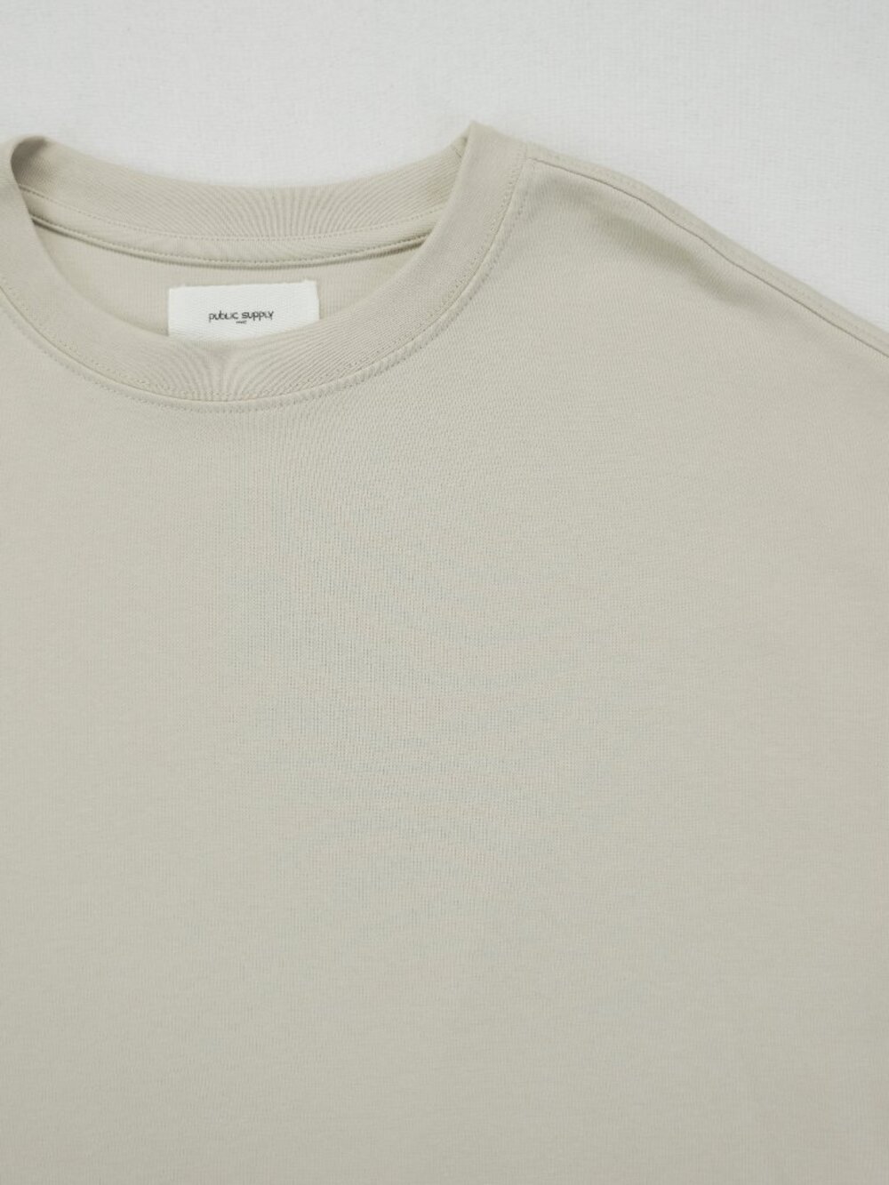 NWT Public Supply Mens Oversized Fit Tee Size M Beige